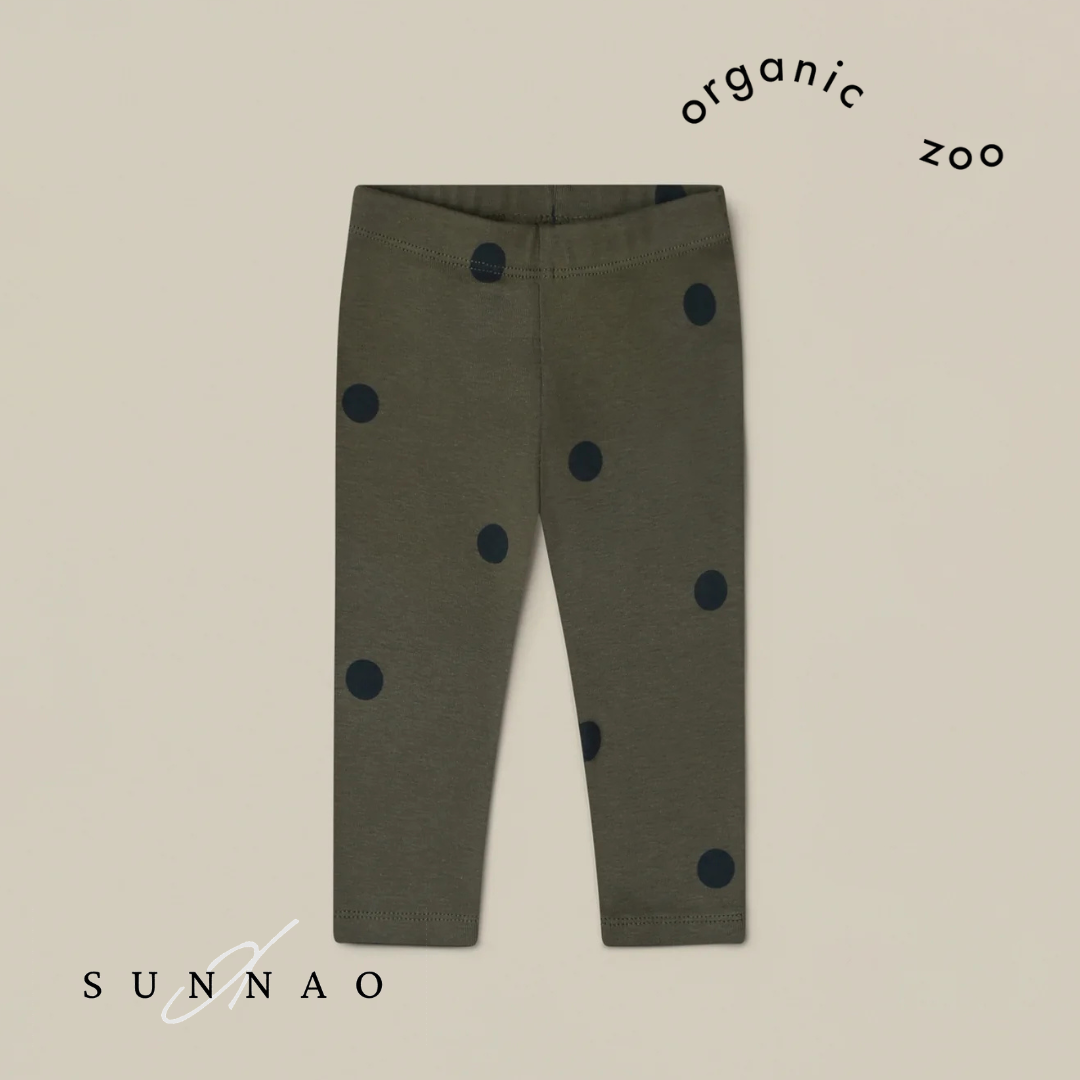 <Organic zoo>Olive Dots Leggings（6M-4Y）