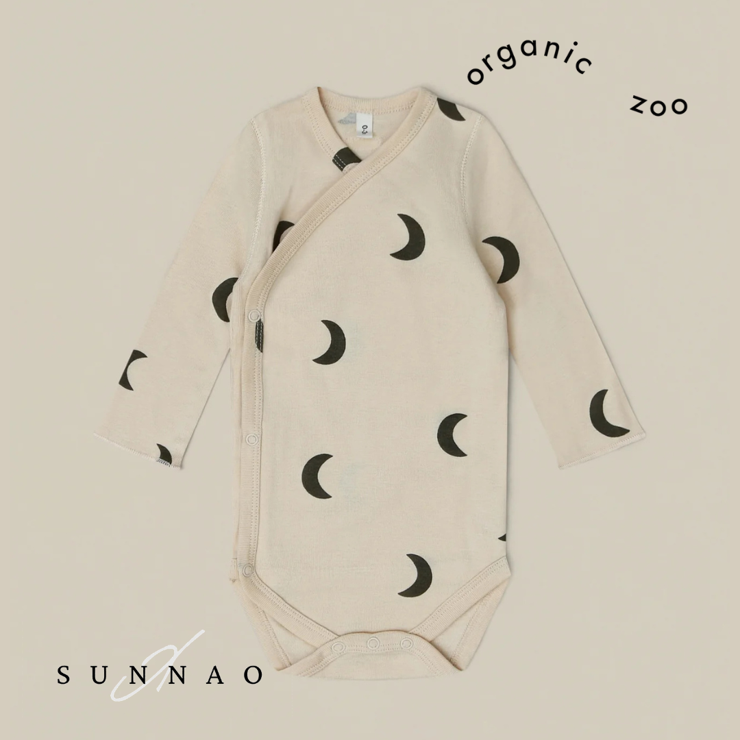 <Organic zoo>Desert Midnight Wrap Bodysuit（0-12M）