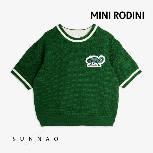 <Mini Rodini>CROCHET KNIT SS TEE（92-122）