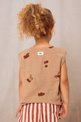 Gallery viewerに画像を読み込む, 【予約／送料無料】<STUDIO BOHEME PARIS> BLOUSE ROMAN - NOUGAT / TOMATO （12M-8Y）
