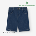갤러리 뷰어로 이미지로드, <the animals observatory> MUNTJAC KID DENIM SHORTS BLUE　
