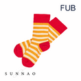 Gallery viewerに画像を読み込む, <FUB>Classic Striped Socks RUBY RED/SUNFLOWER（10.5-17.5cm）
