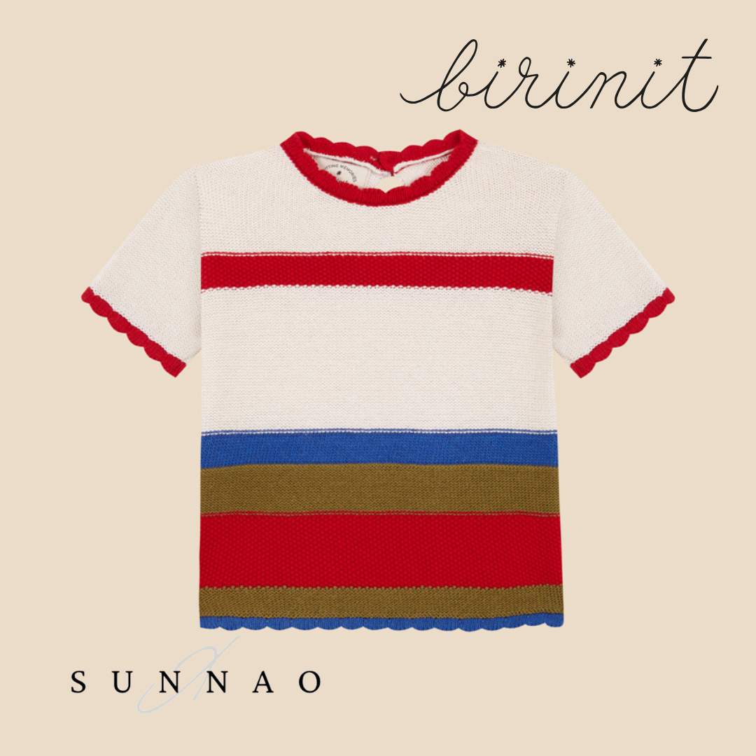 <Birinit Petit> Miranda stripes sweater（18M-6Y）