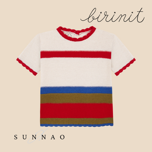 <Birinit Petit> Miranda stripes sweater（18M-6Y）