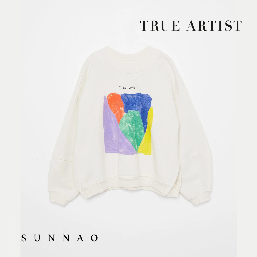 <TRUE ARTIST>Kaleidoscope Positional Sweatshirt（4-7Y）