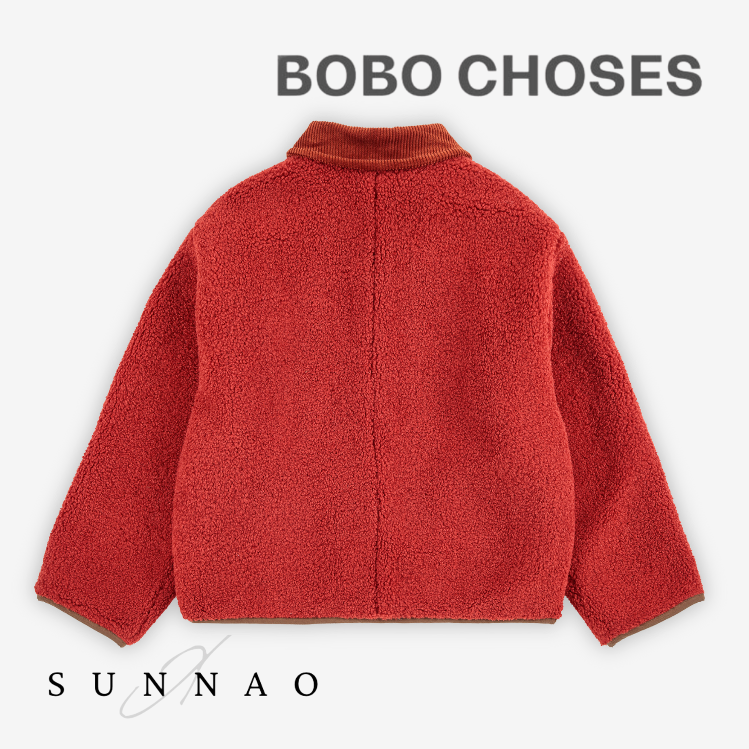 <BOBO CHOSES> Multicolor Tiles reversible sheepskin jacket
