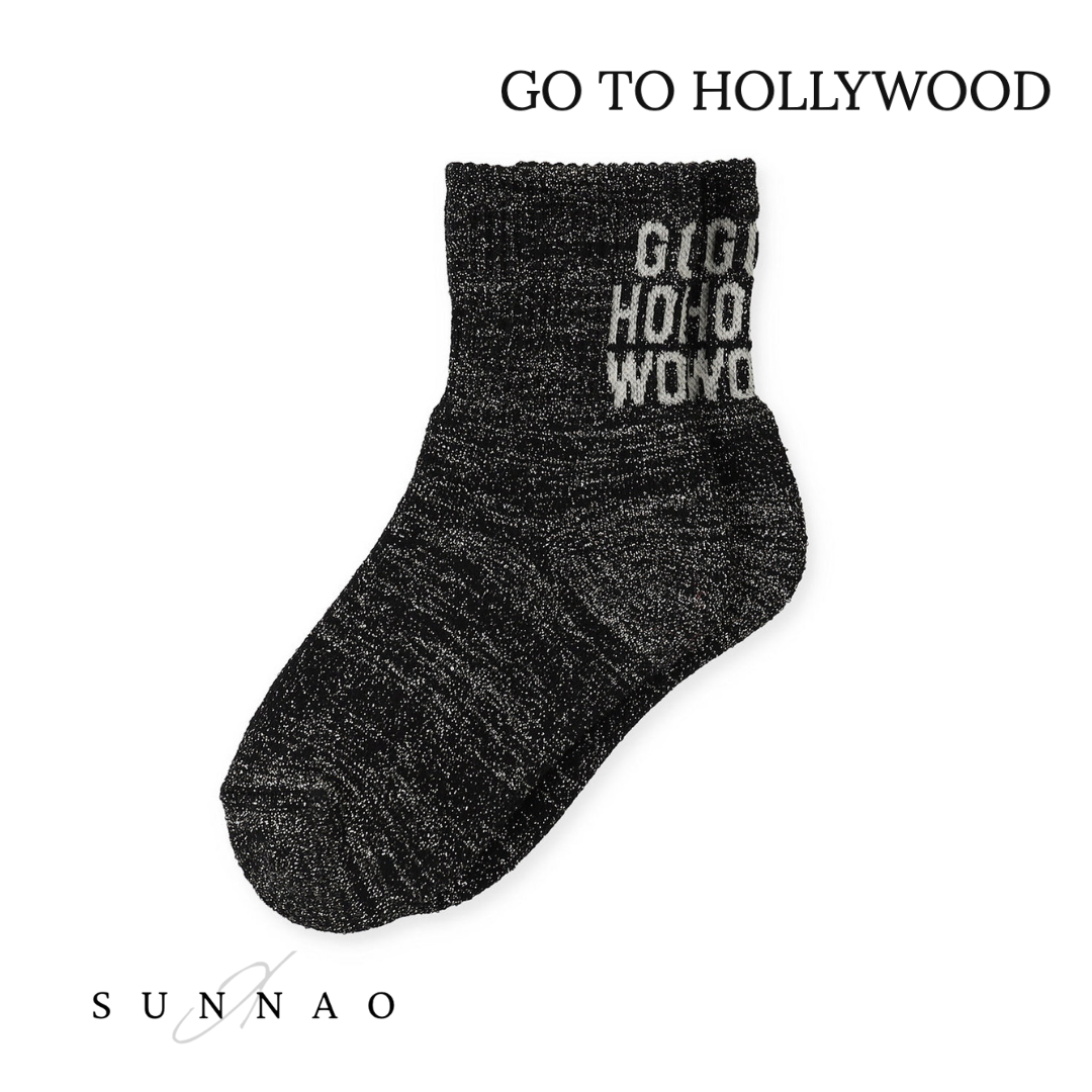 <Go To Hollywood> GO2 Glitter Socks - Black