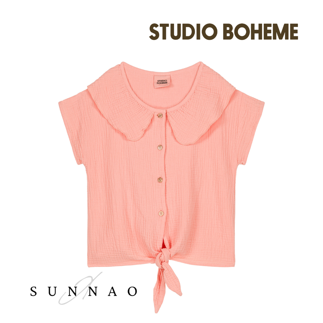 【予約／送料無料】<STUDIO BOHEME PARIS> BLOUSE COCO - PEACH（12M-6Y）