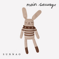 Gallery viewerに画像を読み込む, <Main Sauvage>Bunny knit toy - Sepia vintage
