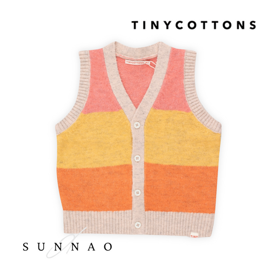<TINYCOTTONS> COLOR BLOCK TINY VEST（6Y）