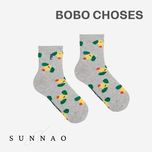 <BOBO CHOSES>Happy Dog all over short socks（13-19.5cm）