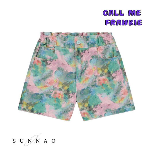 <CALL ME FRANKIE>SPLASH DENIM SHORTS（1-8Y）