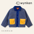 Load image into Gallery viewer, <Wynken> FAUX FUR REVERISBLE JACKET - TOBACCO / BLUE　
