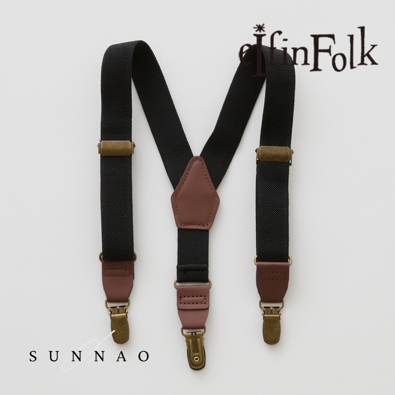 <eLfinFolk> eLfin Suspenders - black　