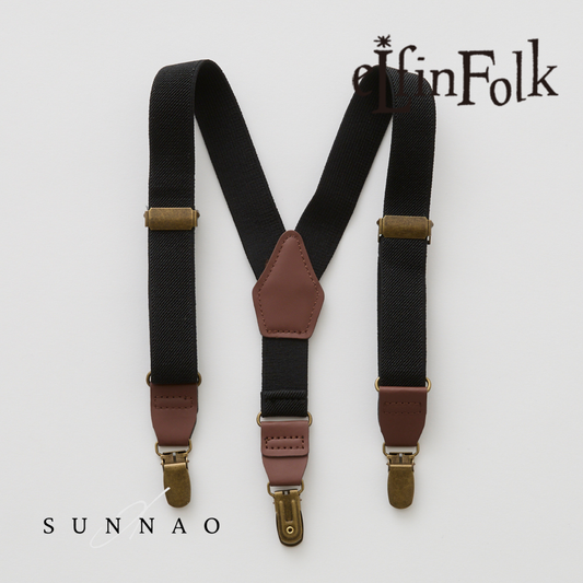 <eLfinFolk> eLfin Suspenders - black　