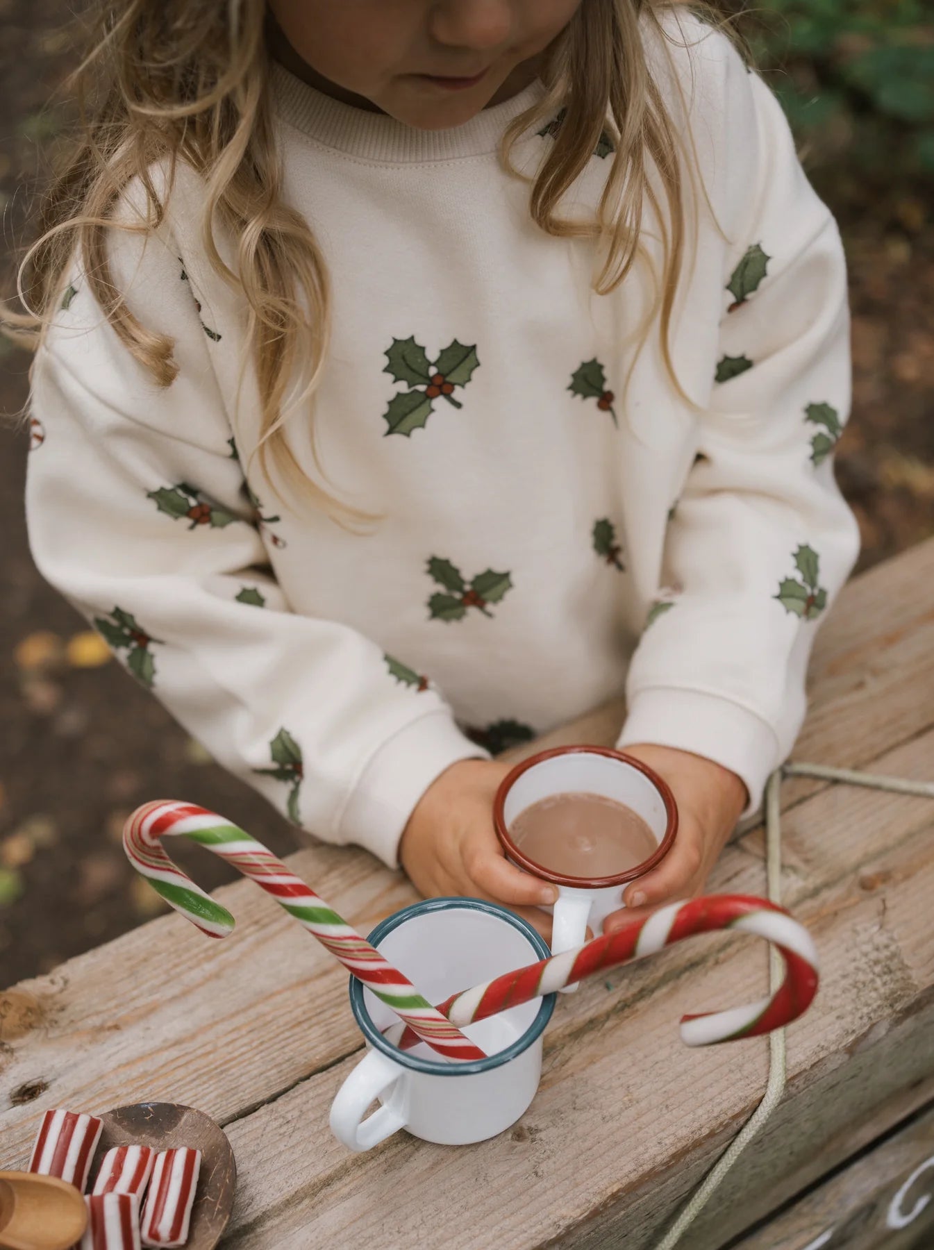 <Organic zoo>Christmas Holly Pajamas（1-5Y）