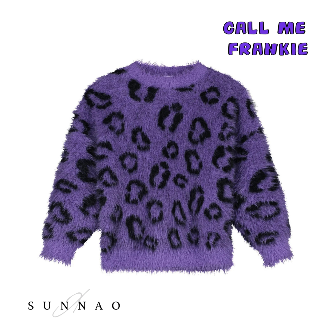 <CALL ME FRANKIE> CMF LEOPARD FLUFFY SWEATER