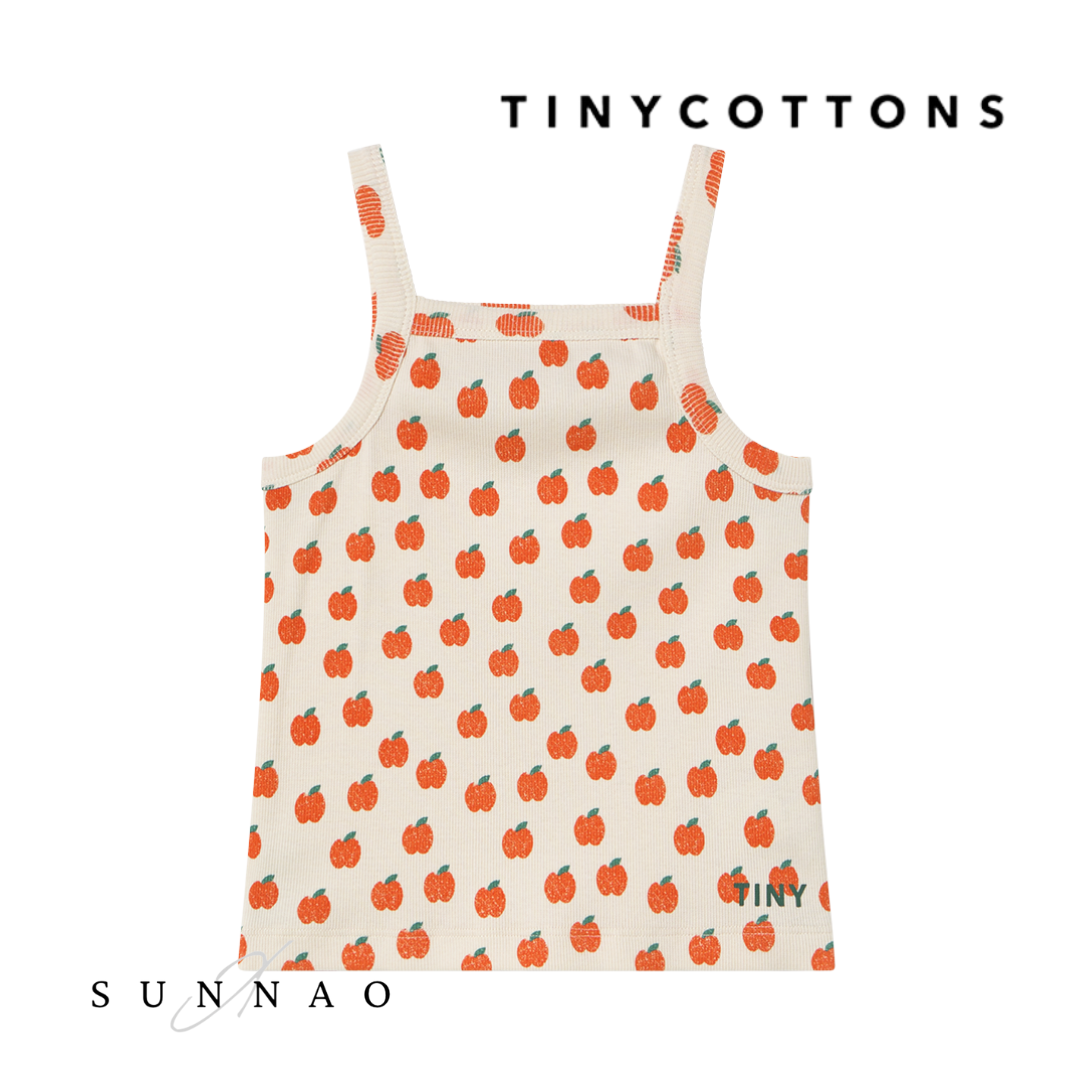 <TINYCOTTONS> APPLES STRAP TOP（2-6Y）