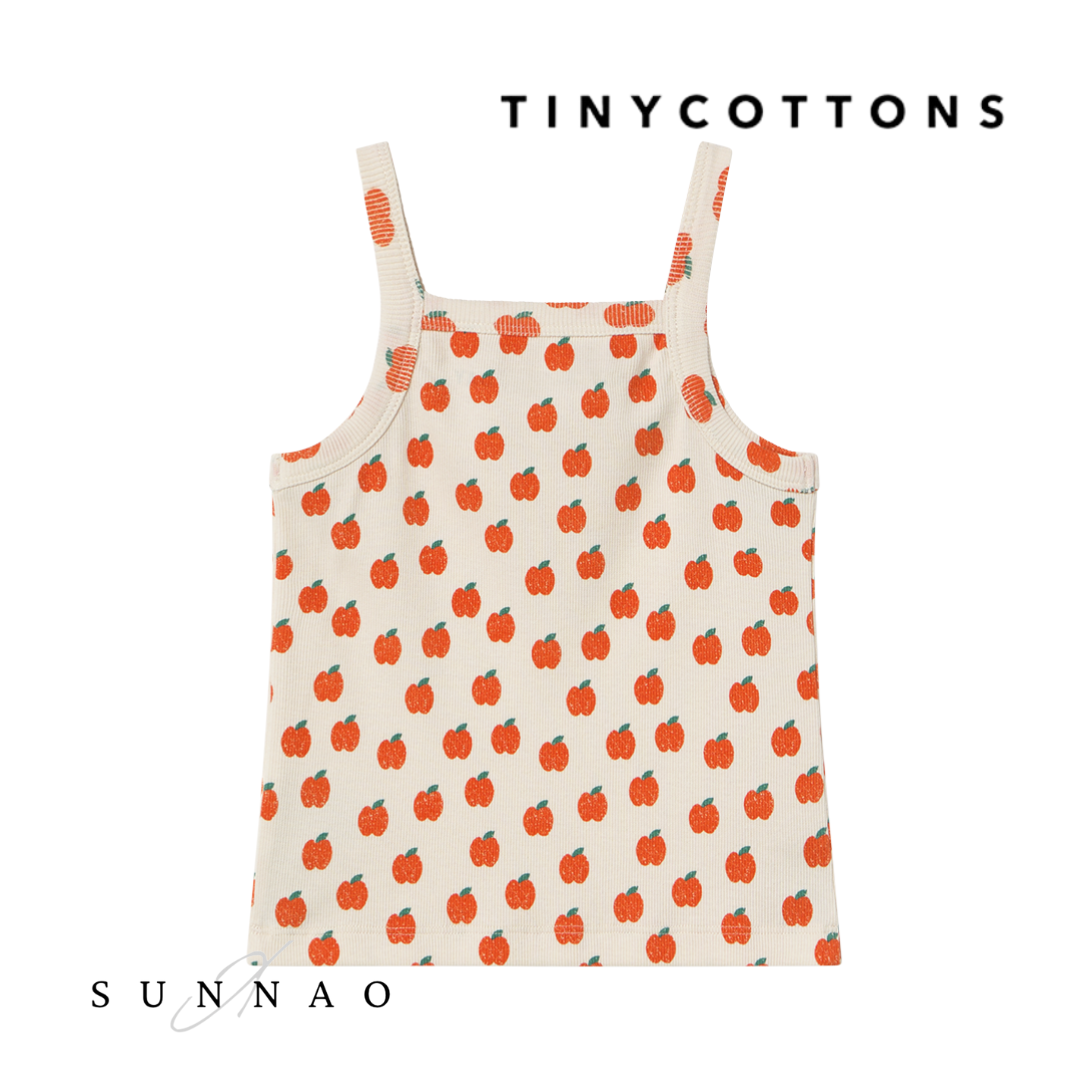 <TINYCOTTONS> APPLES STRAP TOP（2-6Y）