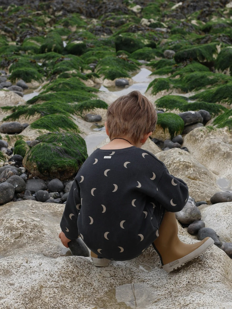 <Organic zoo>Charcoal Midnight Sweatshirt（6M-5Y）