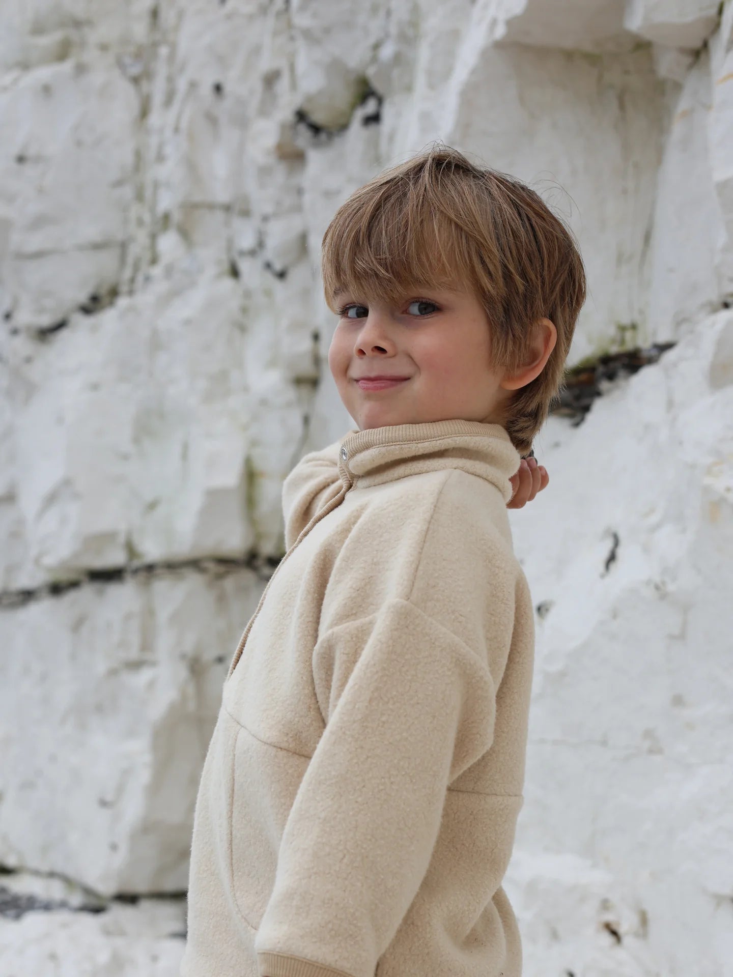 <Organic zoo> Warm Sand Fleece Sweater