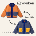 Load image into Gallery viewer, <Wynken> FAUX FUR REVERISBLE JACKET - TOBACCO / BLUE　
