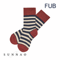 Gallery viewerに画像を読み込む, <FUB>Classic Striped Socks CHILI/DARK NAVY（10.5-17.5cm）
