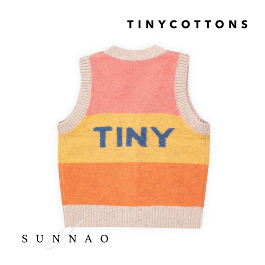 <TINYCOTTONS> COLOR BLOCK TINY VEST（6Y）