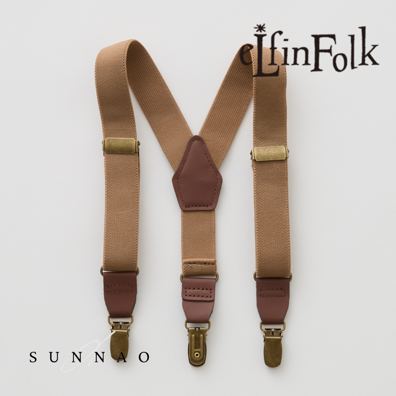 <eLfinFolk> eLfin Suspenders - caramal　