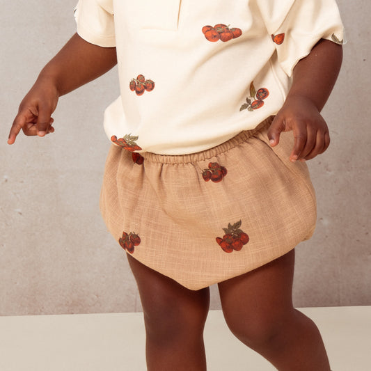 【予約／送料無料】<STUDIO BOHEME PARIS> BLOOMERS AMI - NOUGAT / TOMATO（12-24M）