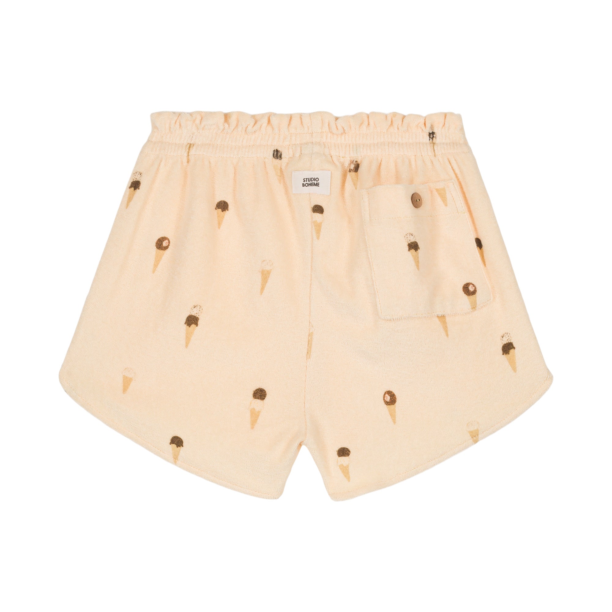 【予約／送料無料】<STUDIO BOHEME PARIS> SHORTS GEORGY - VANILLA / ICE CREAM（18M-8Y）