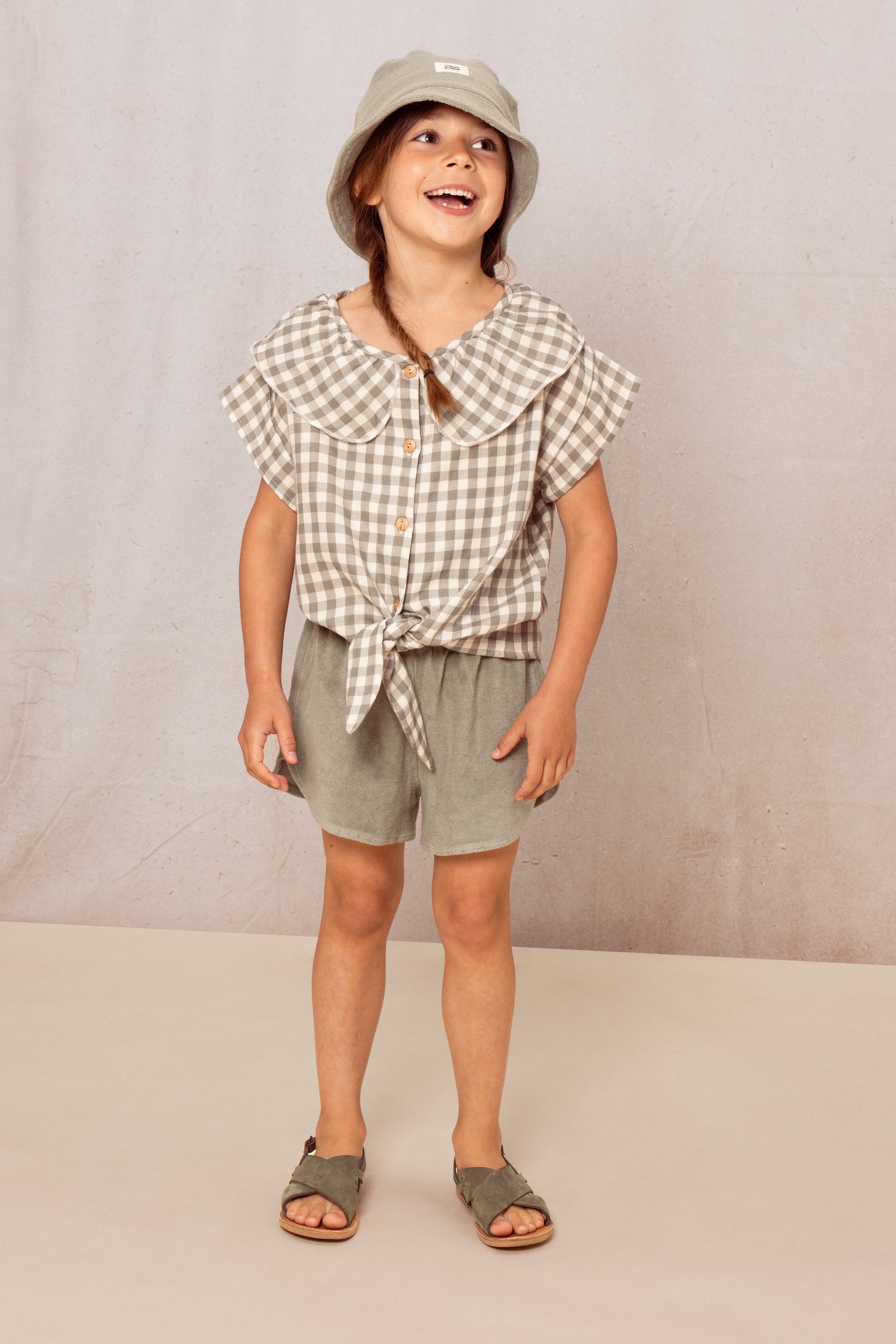 【予約／送料無料】<STUDIO BOHEME PARIS> BLOUSE COCO - GINGHAM（12M-6Y）