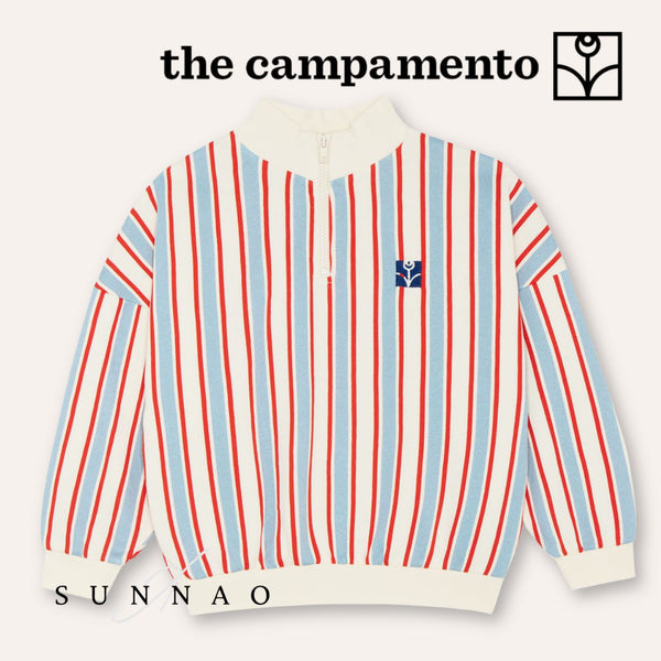 <The Campamento> Bicolor Stripes Sweatshirt