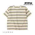 Gallery viewerに画像を読み込む, <FITH> Random Striped Big Tee - Off White
