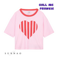 Gallery viewerに画像を読み込む, <CALL ME FRANKIE>CROPPED HEART T-SHIRT（1-8Y）
