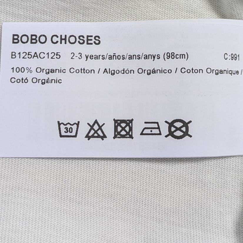 <BOBO CHOSES> Multicolor Bobo Choses ranglan T-shirt （2-7Y）