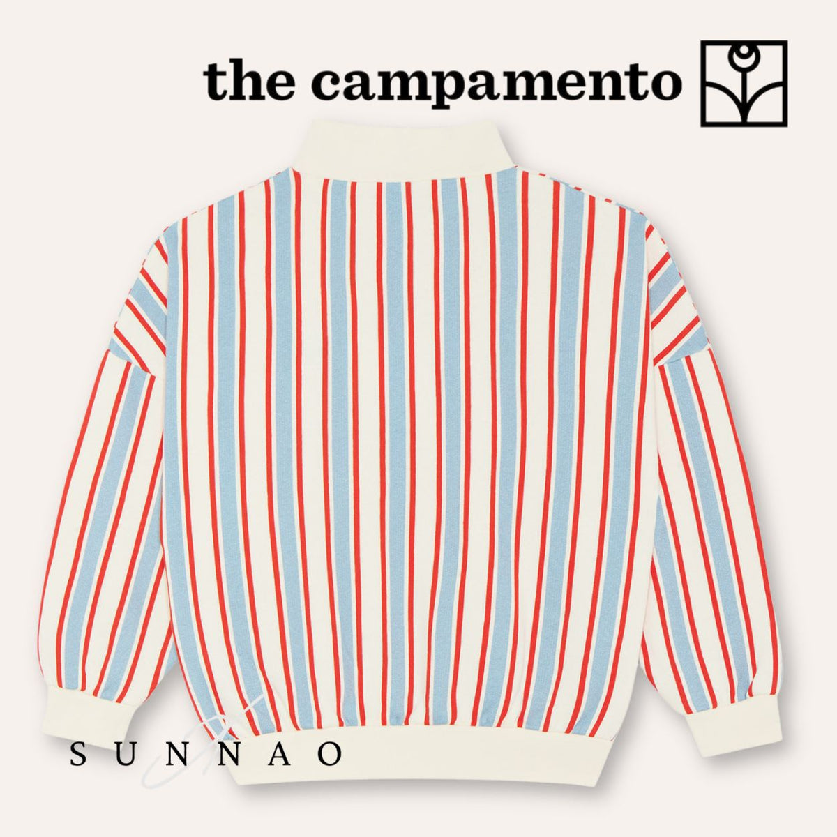 <The Campamento> Bicolor Stripes Sweatshirt