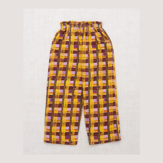 <Misha&Puff>Camp Pant - Plum Watercolor Plaid（2-8Y）