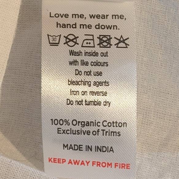 <Little Cotton Clothes> Organic Pointelle T-shirt Buttermilk　