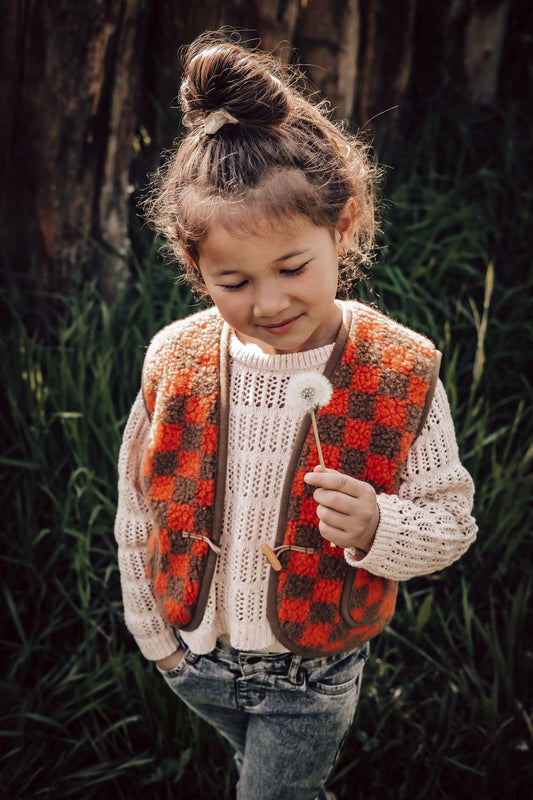 【オーダー会】<ALWERO>Bodywarmer Alpen Junior Light - CORAL CAMELLO