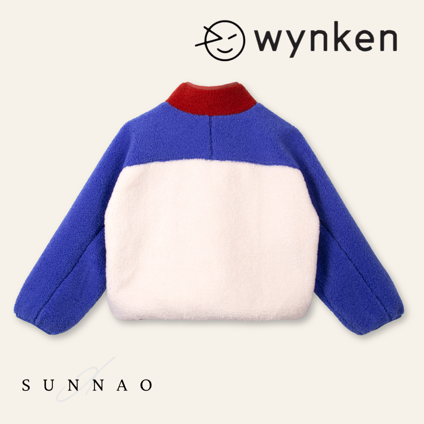 <Wynken> CROSS BODY FAUX FUR JACKE - ECRU　