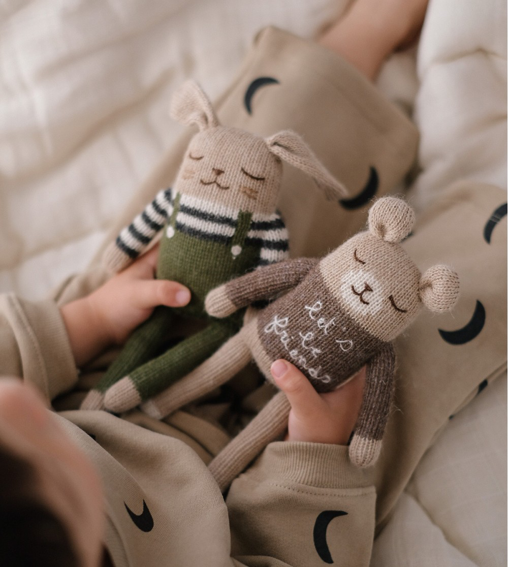 <Main Sauvage>Teddy knit toy - Firends