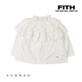 Gallery viewerに画像を読み込む, <FITH> Lacy Smocked Tee - White
