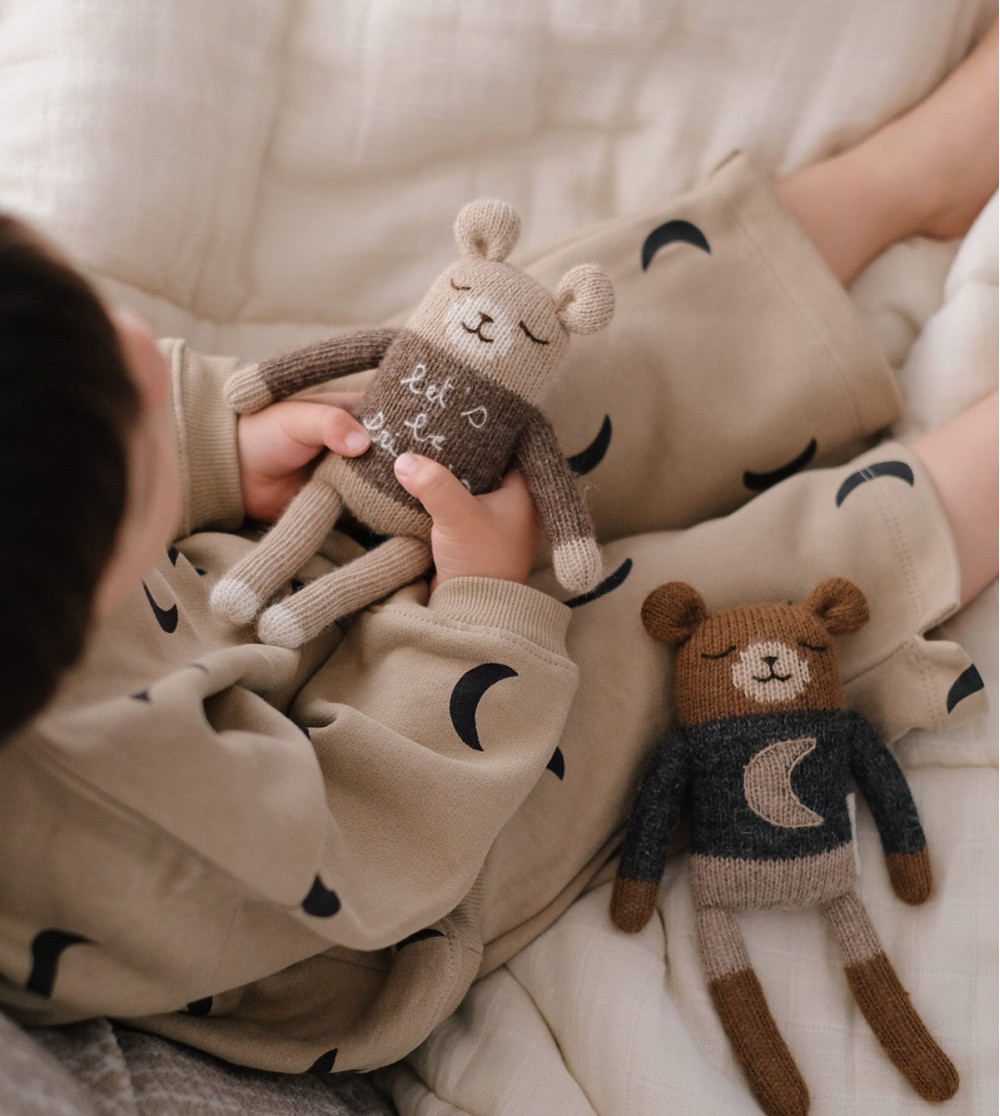 <Main Sauvage>Teddy knit toy - midnight