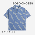 Gallery viewerに画像を読み込む, <BOBO CHOSES>Wavy Bobo Choses all over waffle polo shirt（2-7Y）
