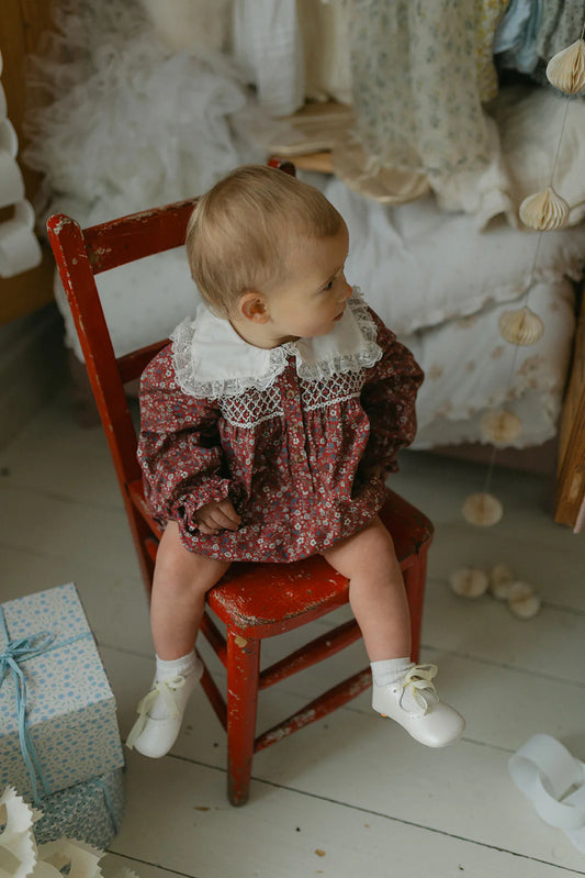 <Little Cotton Clothes> Emille Romper Clove Floral