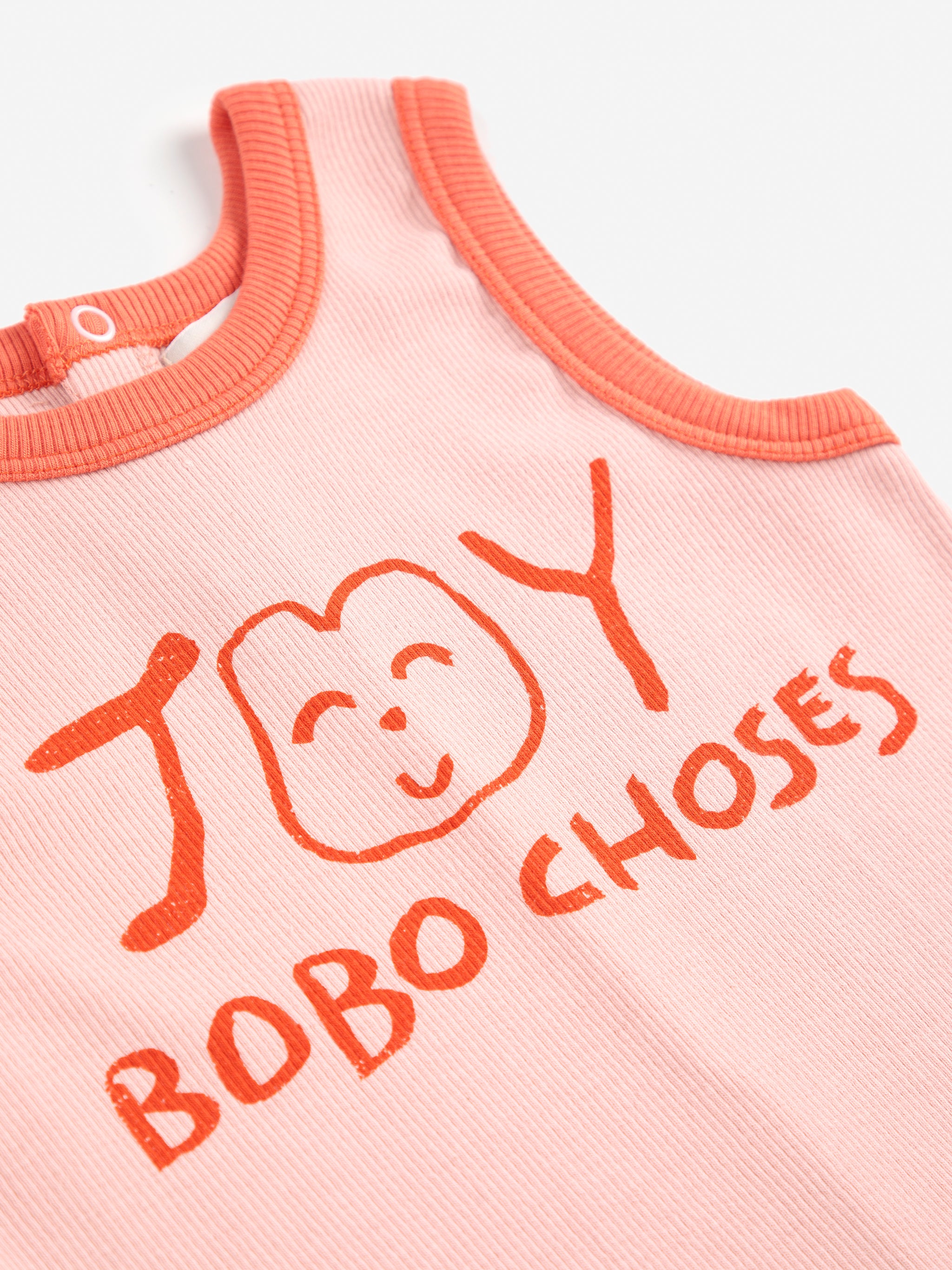 <BOBO CHOSES>Smiling pink playsuit（12M-24M）