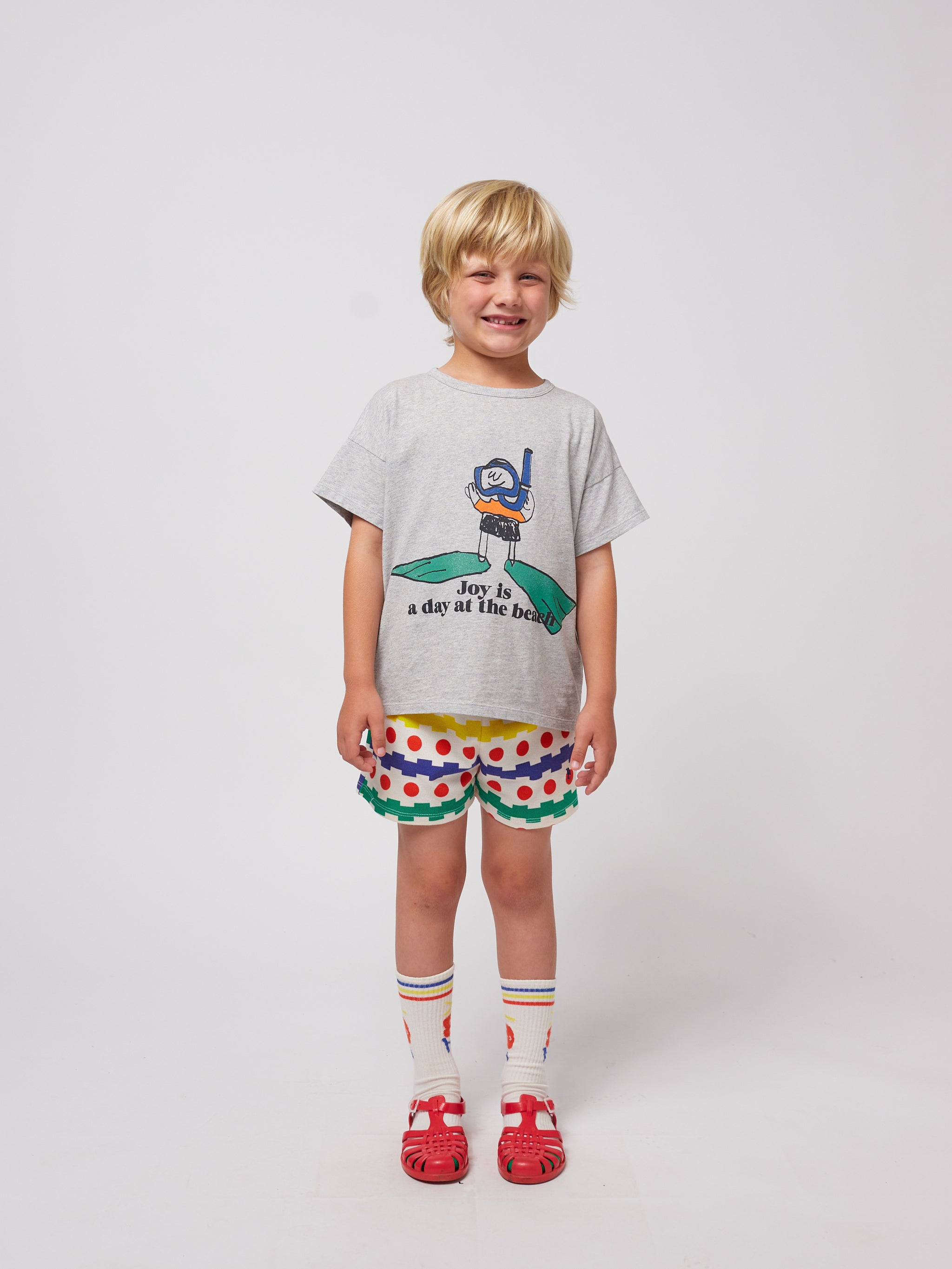 <BOBO CHOSES>Geometric all over waffle shorts（18M-7Y）