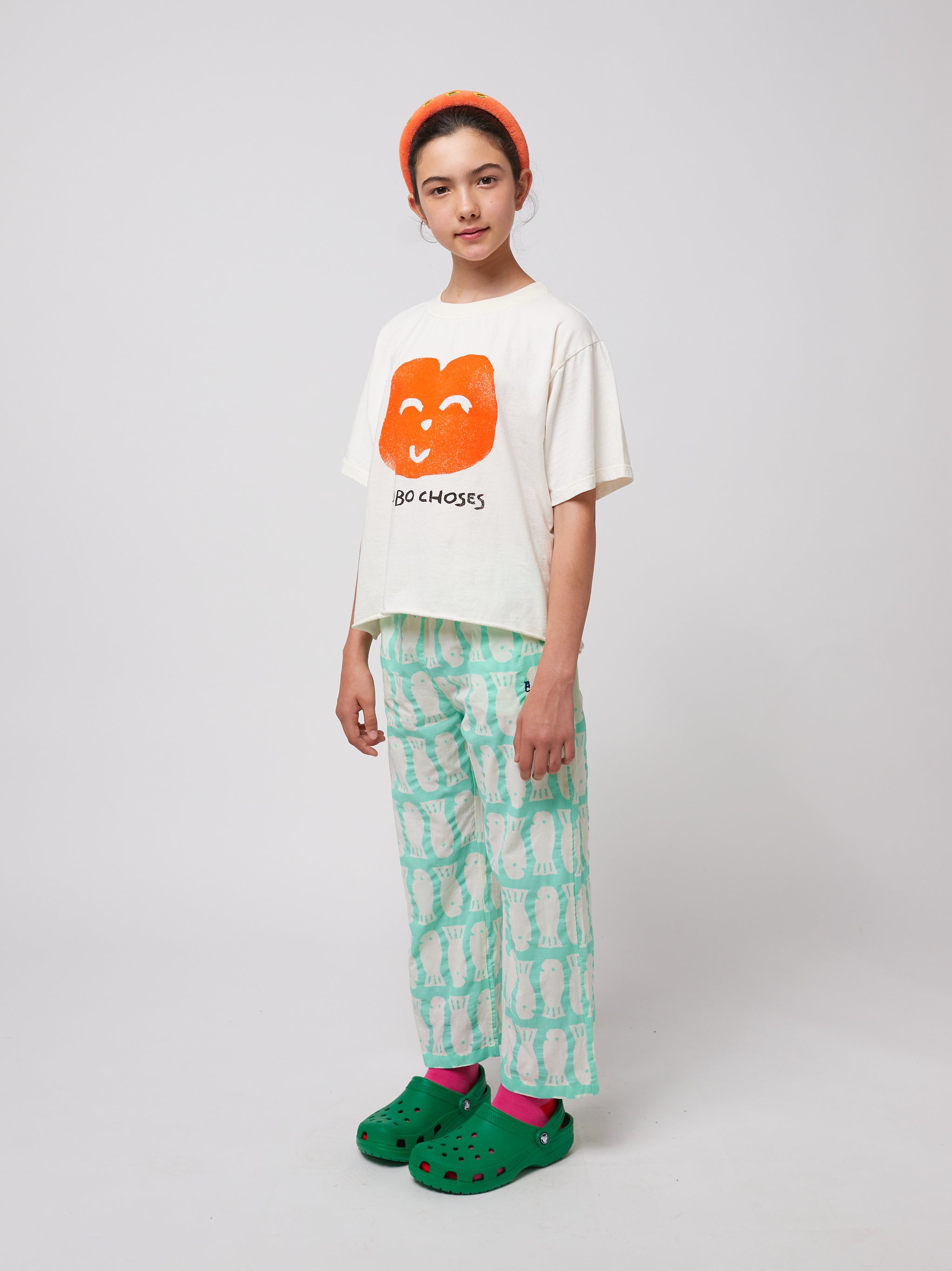 <BOBO CHOSES>Joyful Face T-shirt（2-7Y/ADULT）