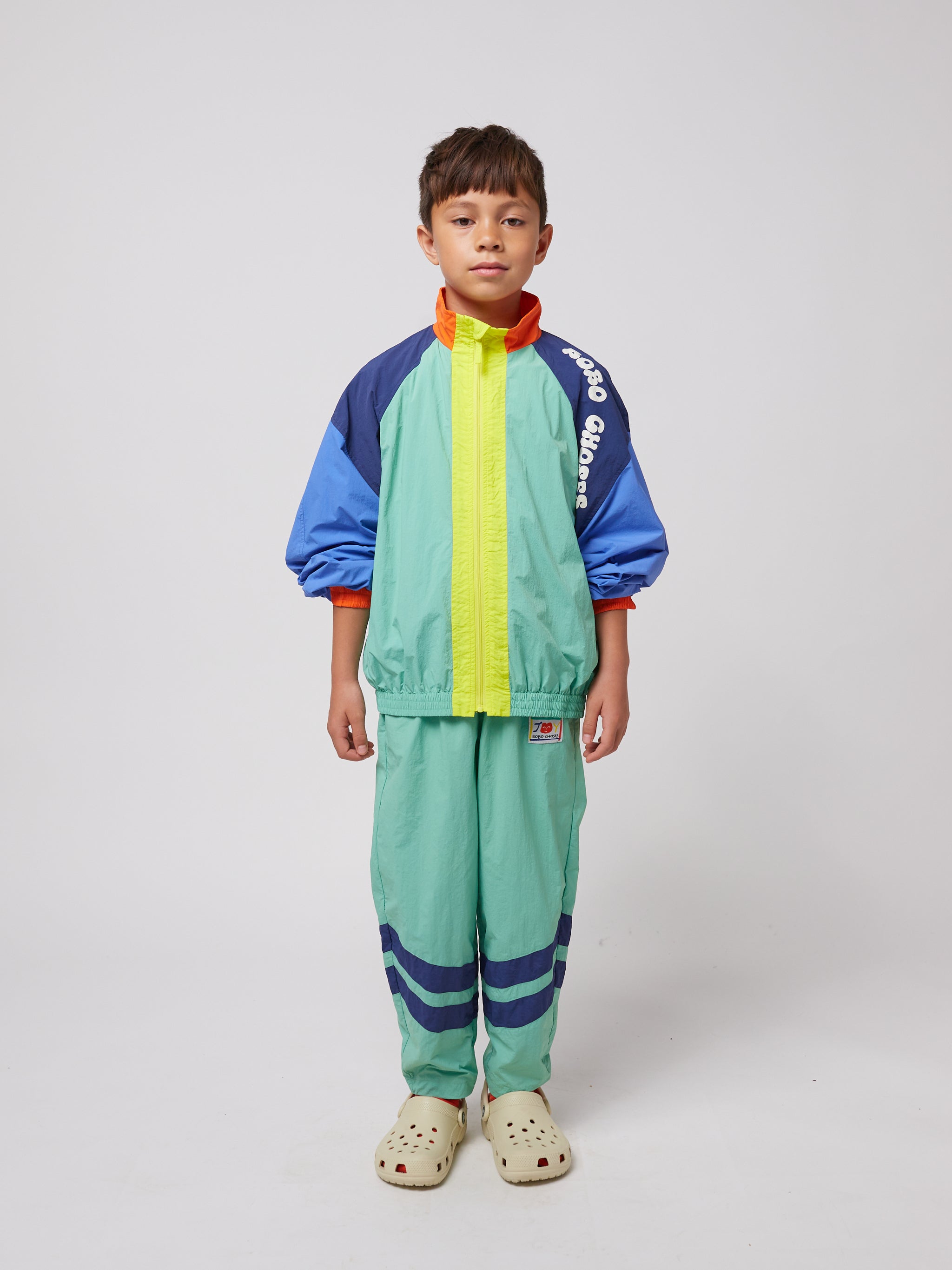 <BOBO CHOSES>Wavy Bobo Choses color block tracksuit Jacket（2-7Y）